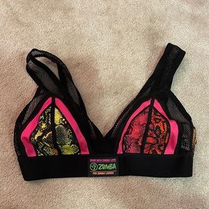 Zumba Snake Skin mesh bra